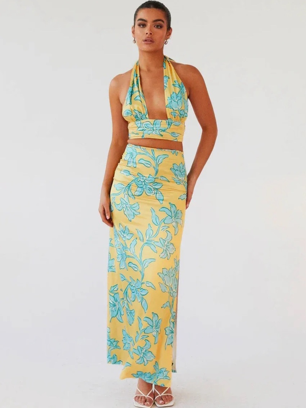 Peppermayo Amalia Satin Maxi Skirt